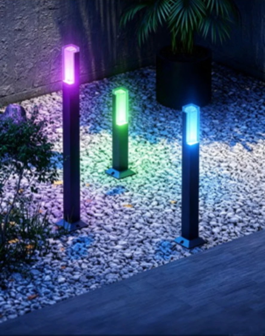 Color permanent LED lighting install